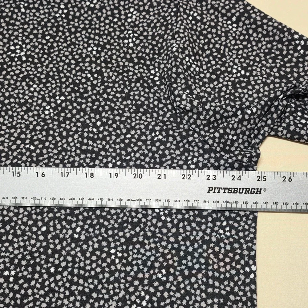 Bad Birdie Men 2XL Black White Speckled Short Sleeve Performance Golf Polo Shirt